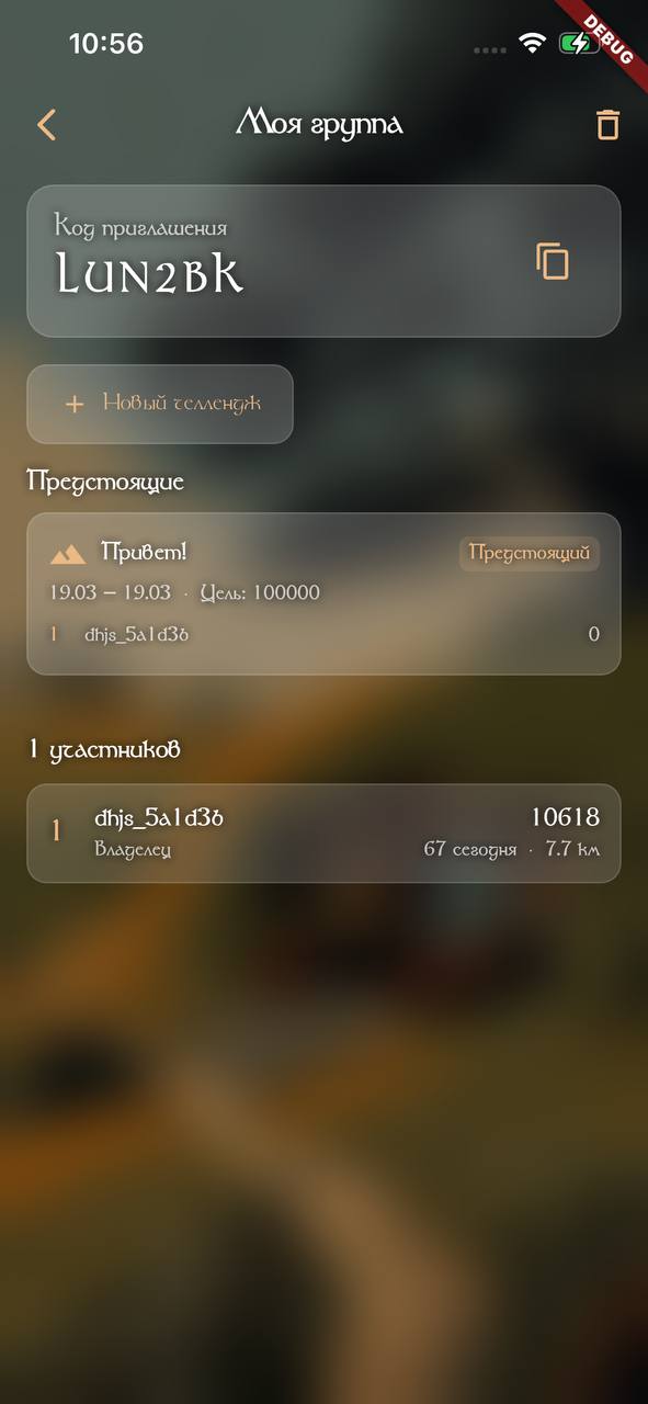 Участники группы и список челленджей